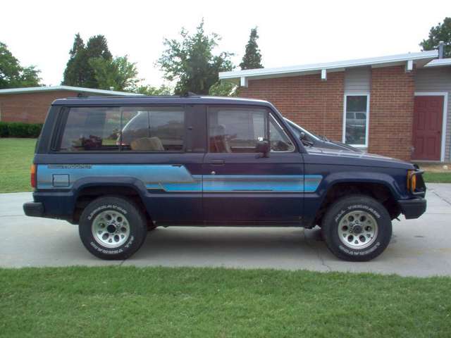 Side View of Blue Mule