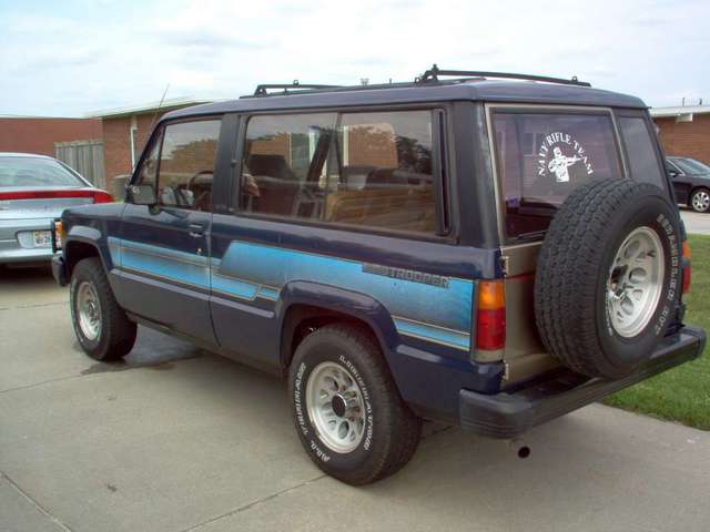 3/4 Rear View of the Blue Mule