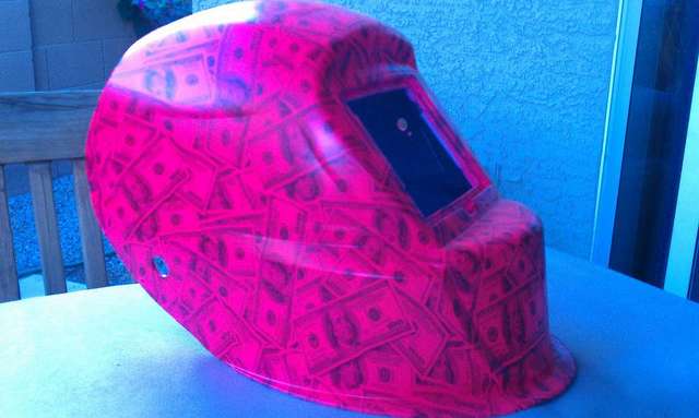 another dipped welding helmet