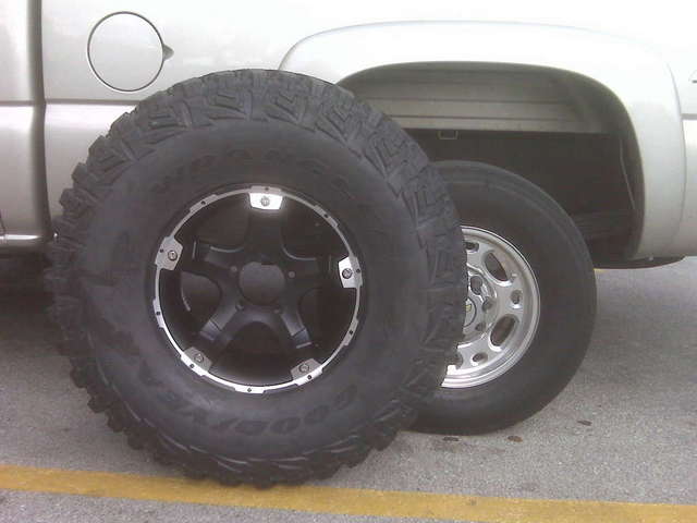 VX tire vs. my diesel pickup tire