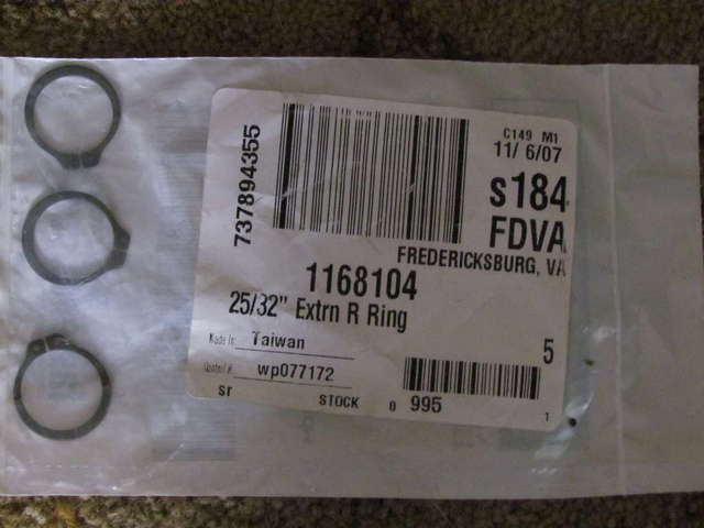 Clips needed to install Warn hubs
