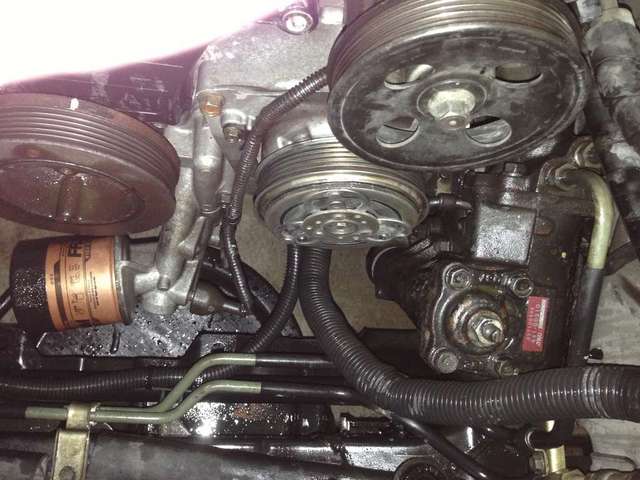 Pulley with new bearing, mounted