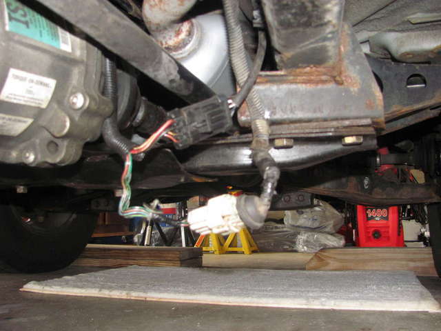 TOD/O2 sensor wiring location