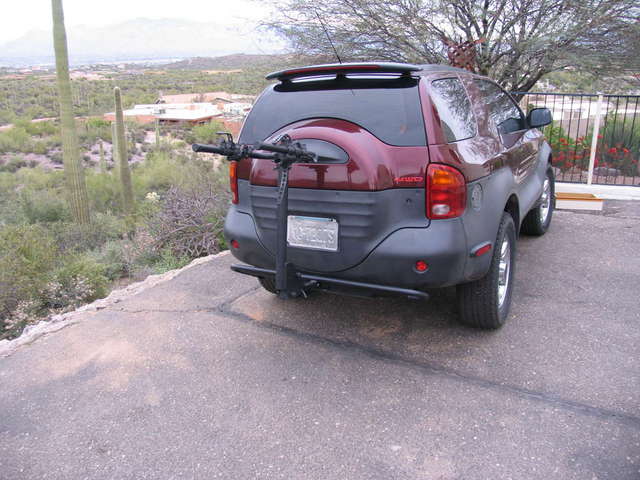 custom receiver for bike rack