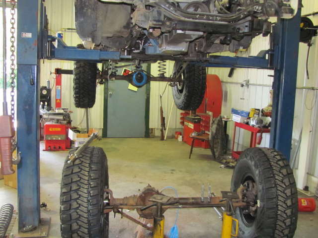 Fitting the axles