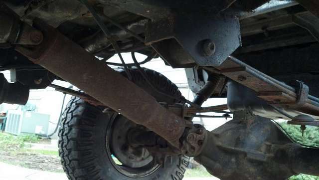 under the rear of Frankenstein