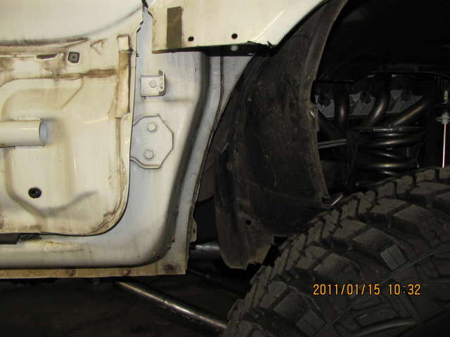 Removed piece after cutting and unbolting