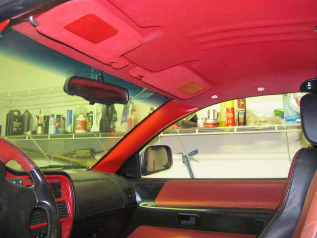 Sunvisor painted