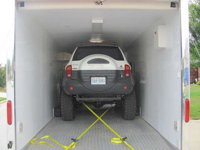 Loaded view from the rear