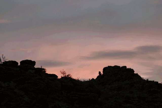 sunset at camp