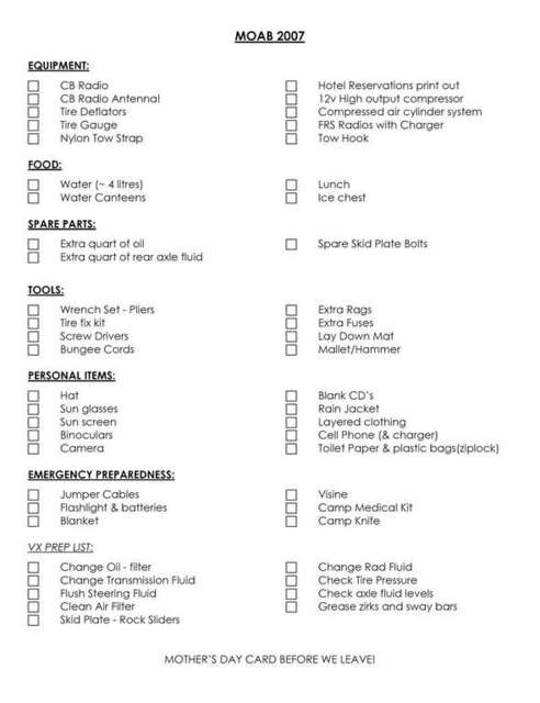Moab_Prep_list