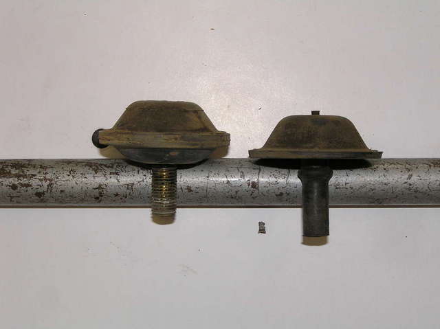 VX bumpstop out, Trooper bumpstop in