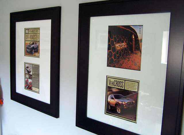FRAMED VX ADVERTS