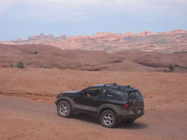 Wandering the slick rock