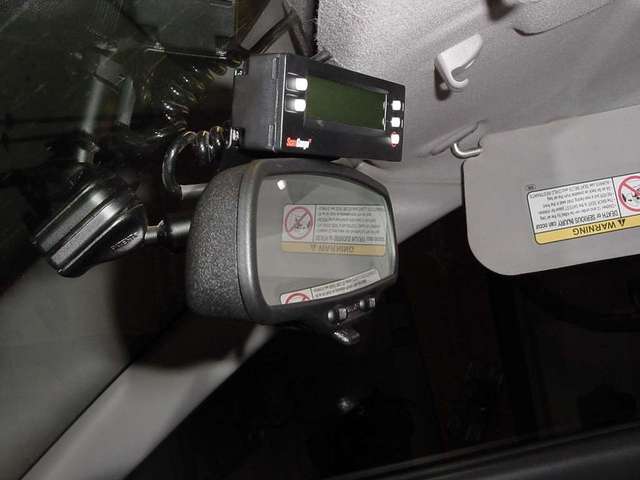 ScanGaugeII/ BlendMount on rearview mirror