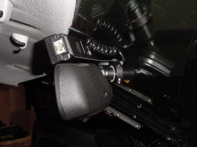 ScanGaugeII/ BlendMount on rearview mirror - back