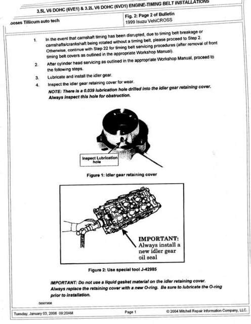 Timing Belt TSB Page 2