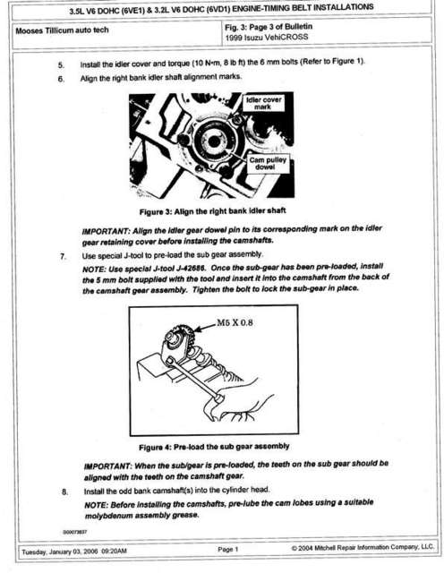 Timing Belt TSB Page 3