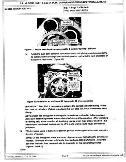 Timing Belt TSB Page 7