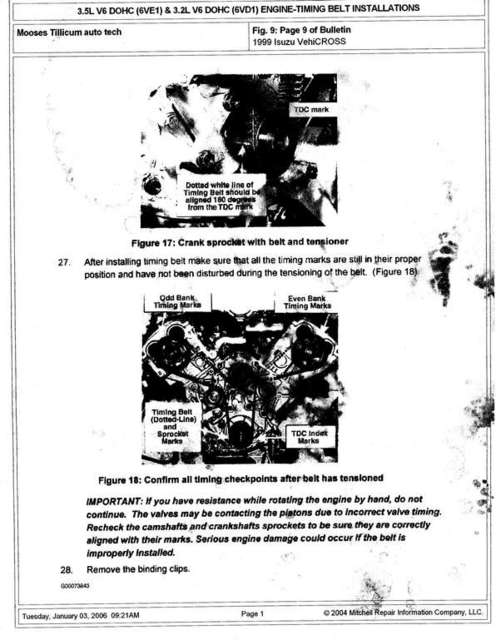 Timing Belt TSB Page 8