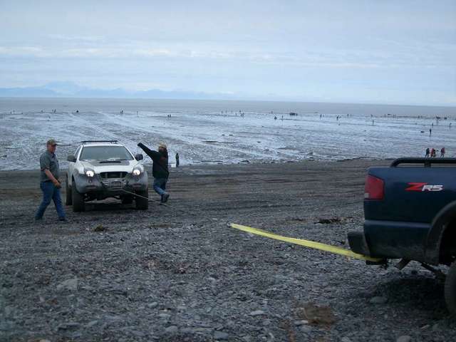 Vehicross winch on Ninilchik beach
