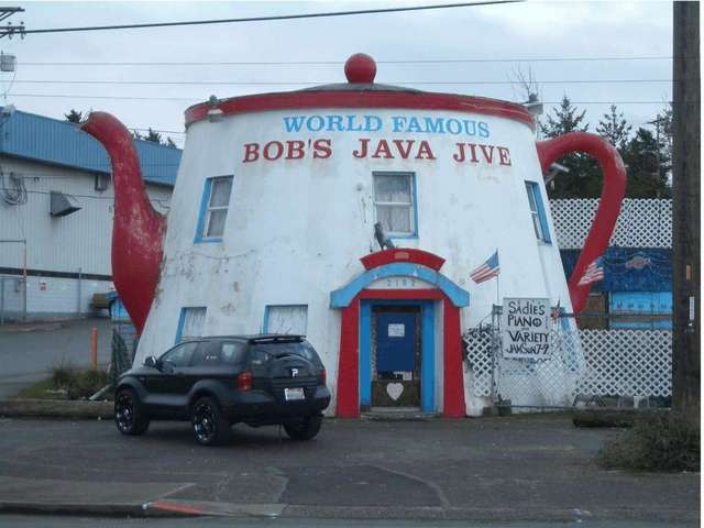 At the Java jive, the day after.