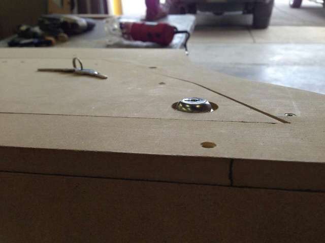 lock flush mounted into box