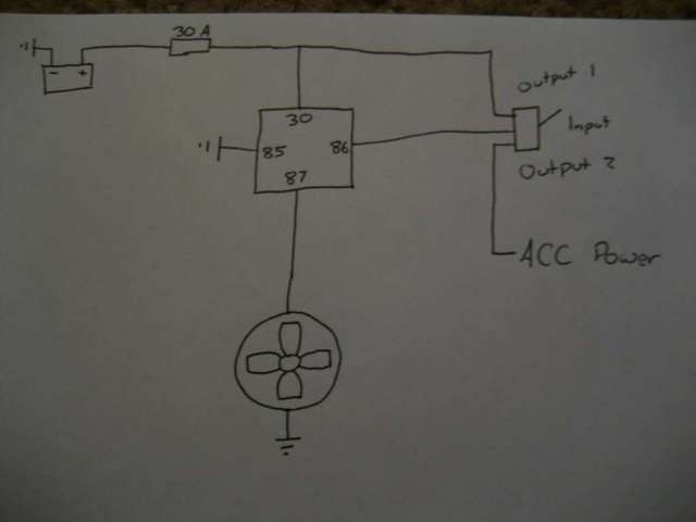 wiring diagram for aux fan