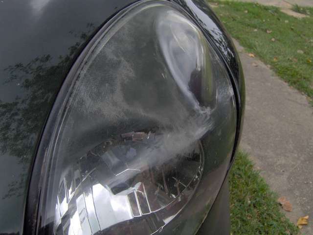 hazed headlight