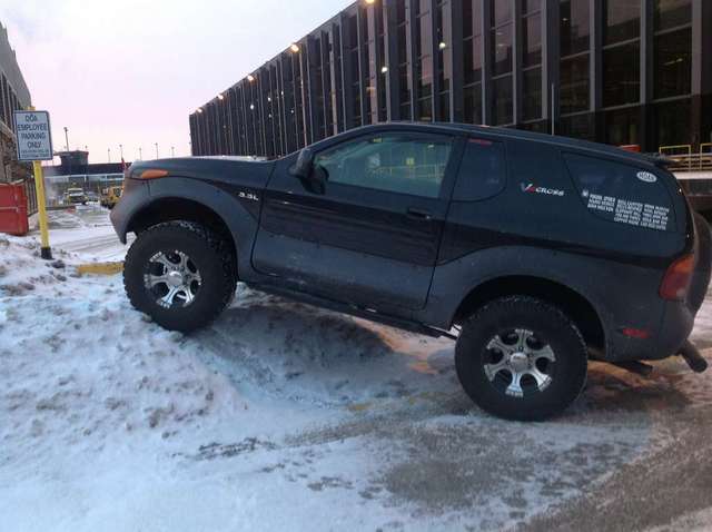 My yearly parking space at work...