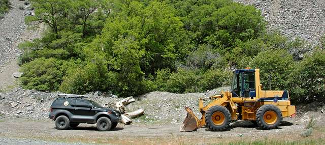 Playing Chicken with a Dozer