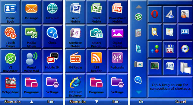 new phone menus