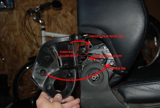Seat lever fix