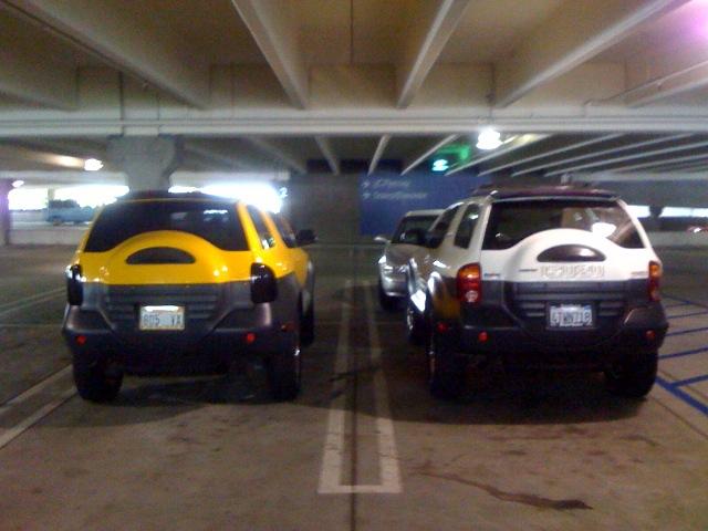 2 rear ends