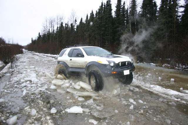 powering over the ice