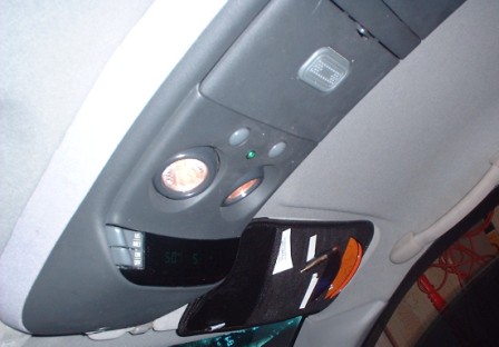 GM OH Console, close up