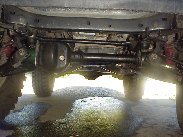 Installed 2&quot; front axle drop brackets