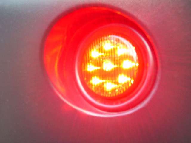 LED brake light illuminated