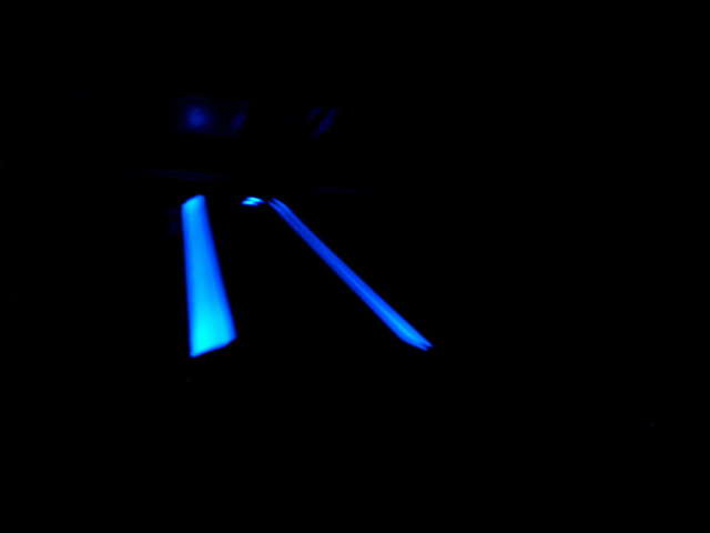 Led's on amp when on.