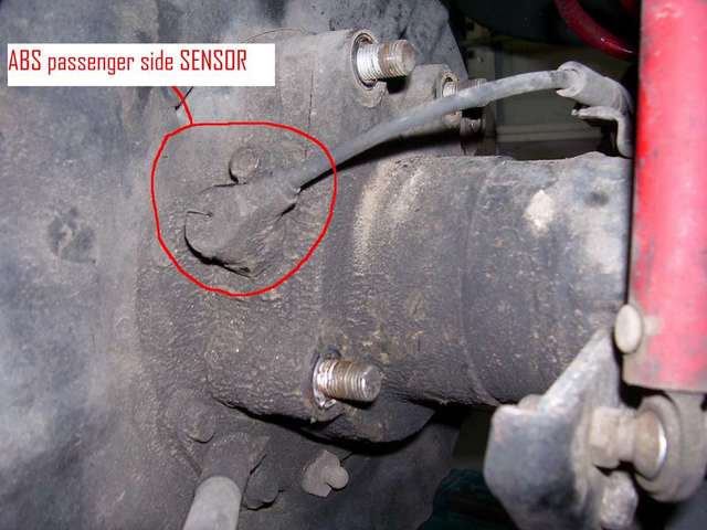 Rear Passenger ABS sensor