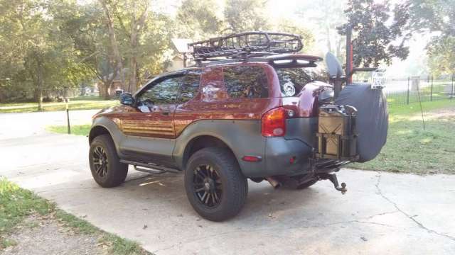 spare tire rack w/jerry can