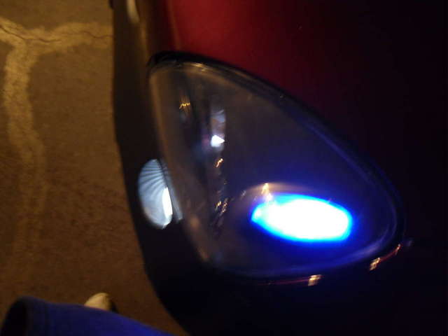 Superbright LED's in foglights, Blue LED's hornlights