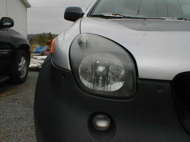 Headlights before refinishing