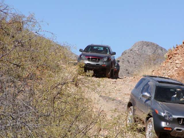 GO2WARP and Jeff navigate the hill...