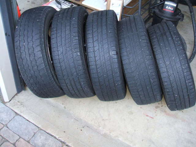 4 continetals 1 bridgestone
